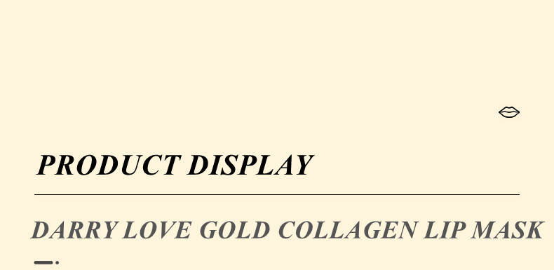 Cross-border best-selling factory direct sales, customizable gold collagen crystal lip mask, moisturizing, hydrating and repairing lip skin pic 10