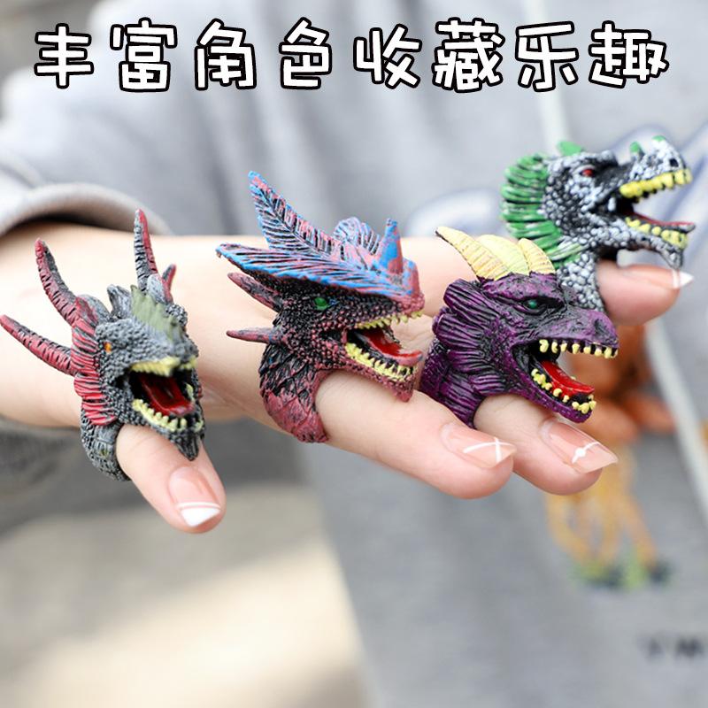 new children's dinosaur ring science and education toy simulation dinosaur wild animal bird cognition hand-painted model toy Specification drawing