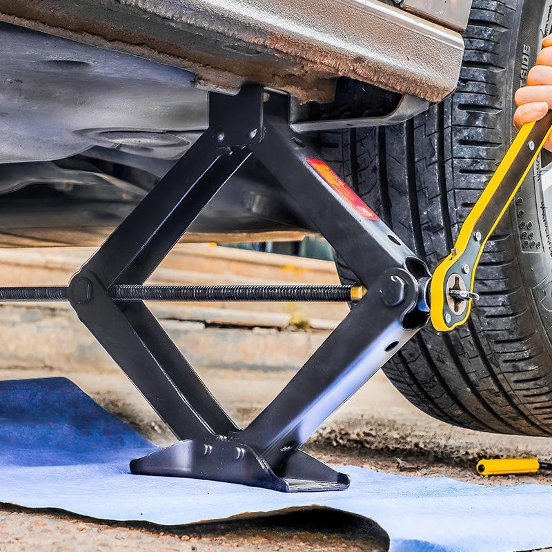 auto repair tools scissor jack labor-saving suv car 3 t hand crank scissor jack details Picture