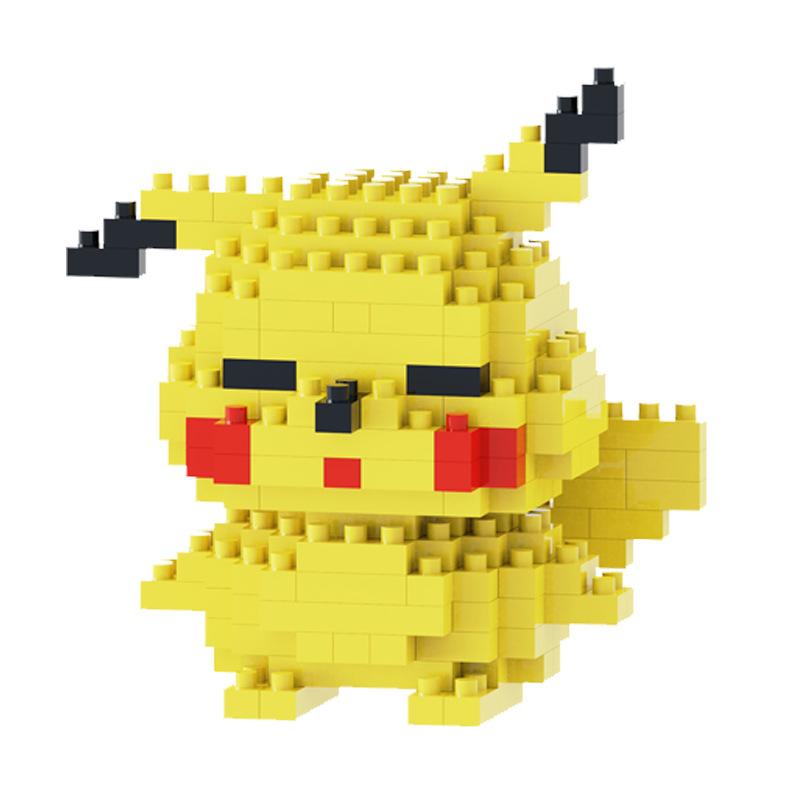 tiny particle building blocks cartoon puzzle educational assembly model toy birthday gift cartoon doll blind box Item Picture