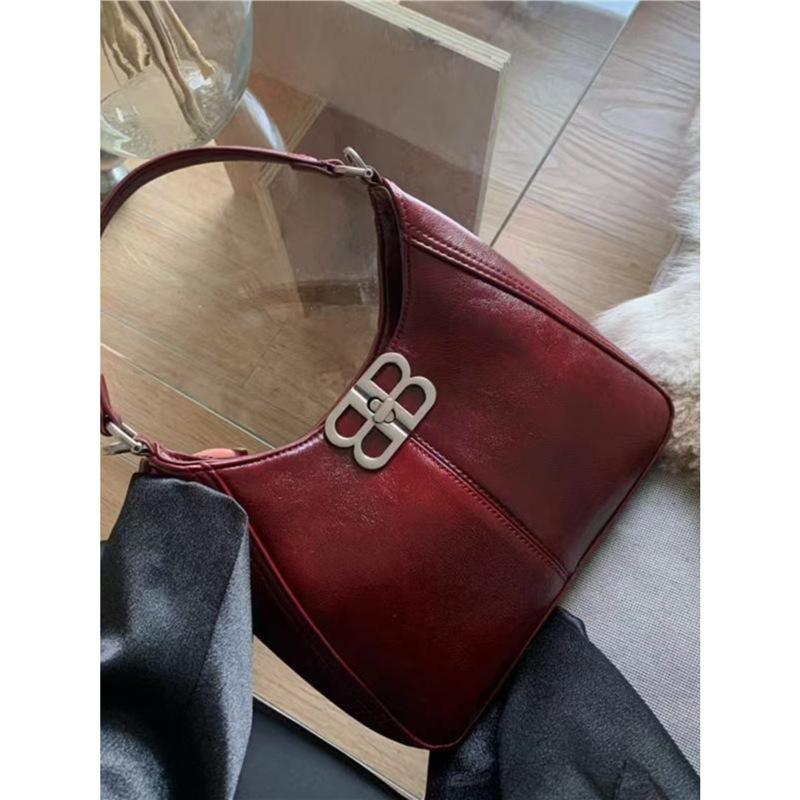 french genuine leather underarm bag special interest light luxury tote bag high sense commuter bag fashion shoulder messenger bag for women
