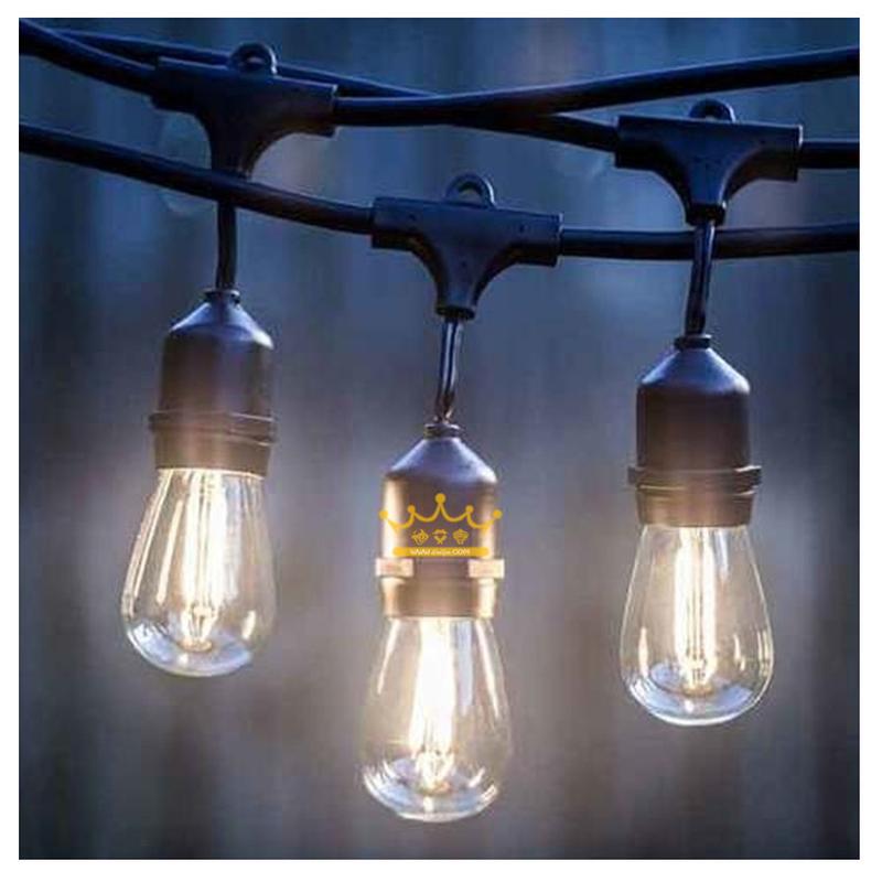 Outdoor Waterproof Socket Cable Outdoor Courtyard String Christmas Lights Wedding Arrangement Decoration Chandelier Camping Lighting Chain Specification drawing