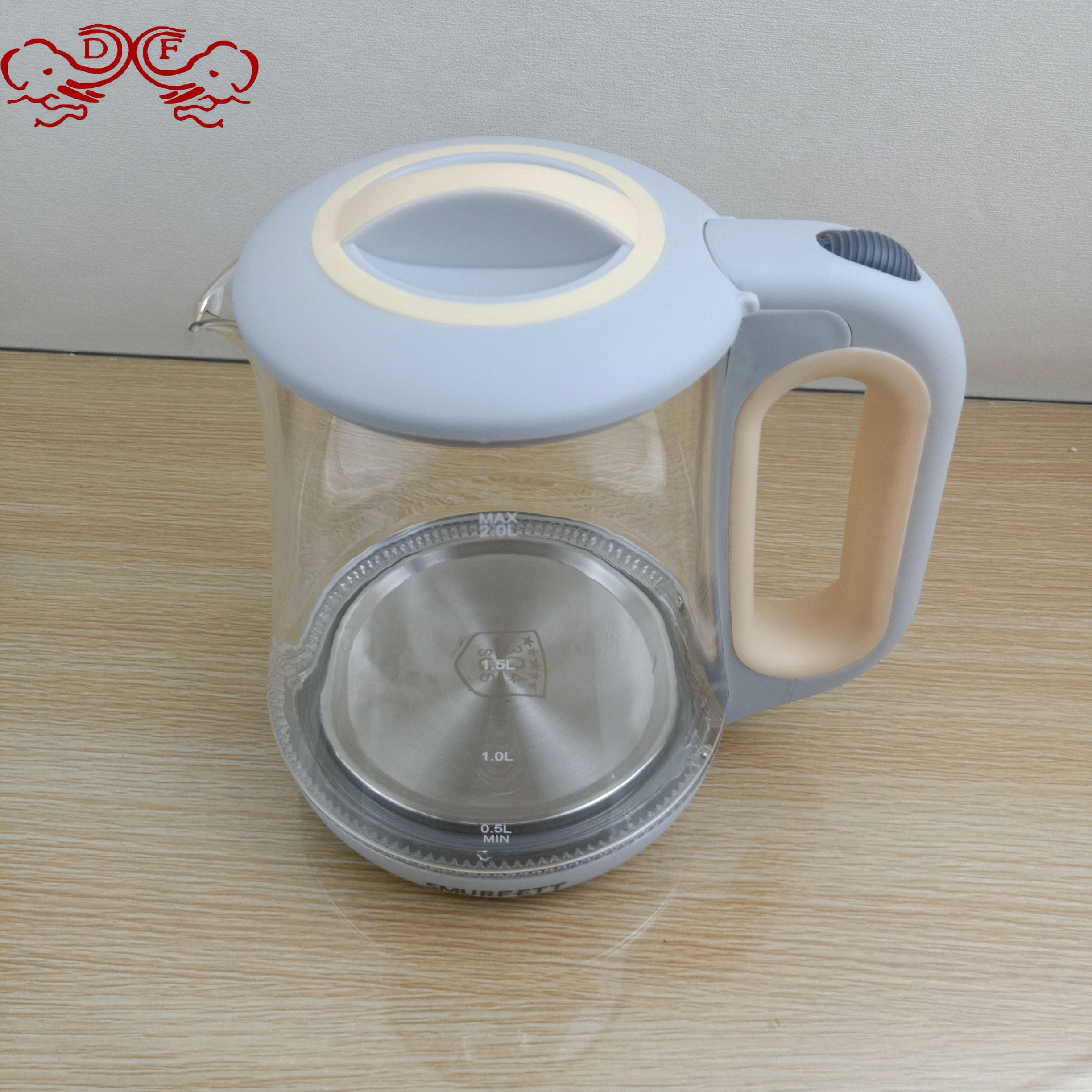 Df68862 Glass Electric Kettle Kettle Household Automatic Power Off Stainless Steel Open Water And Electricity Tea Health Pot Df Tradinghouse Specification drawing