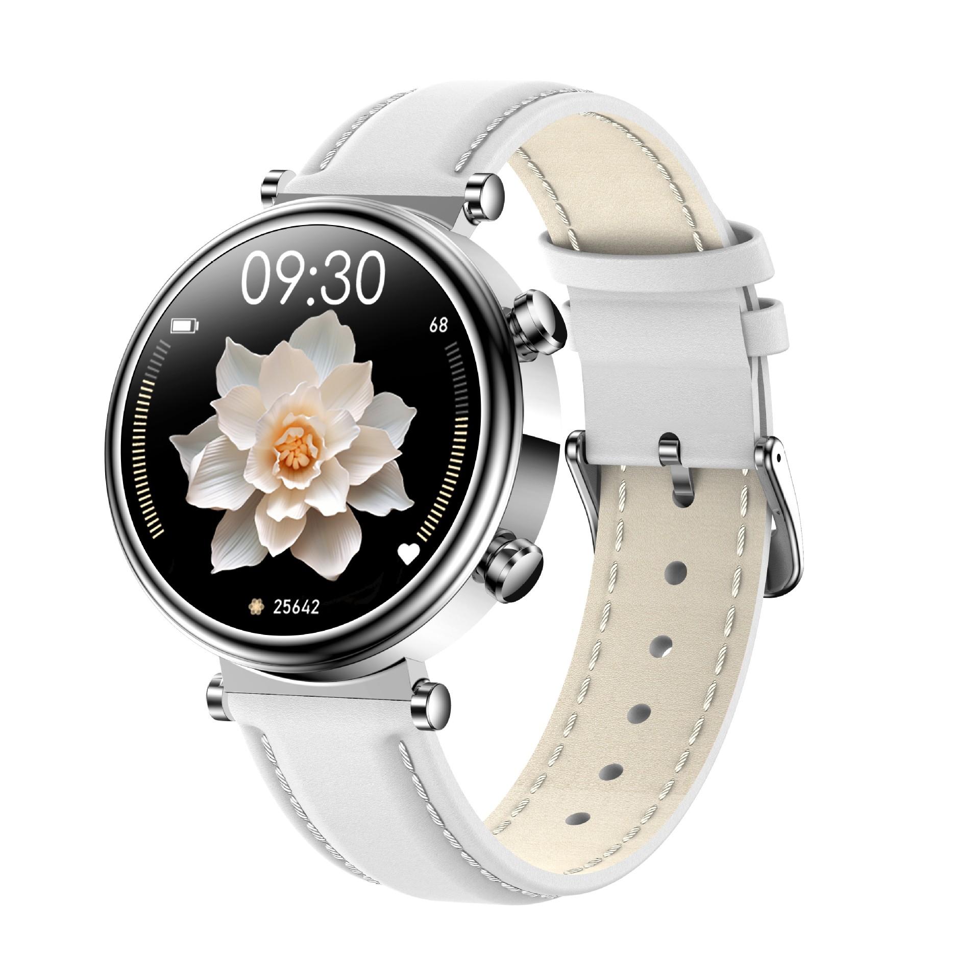 t86 women's smart watch 1.27 hd round screen bluetooth call heart rate sports health monitoring waterproof Specification drawing