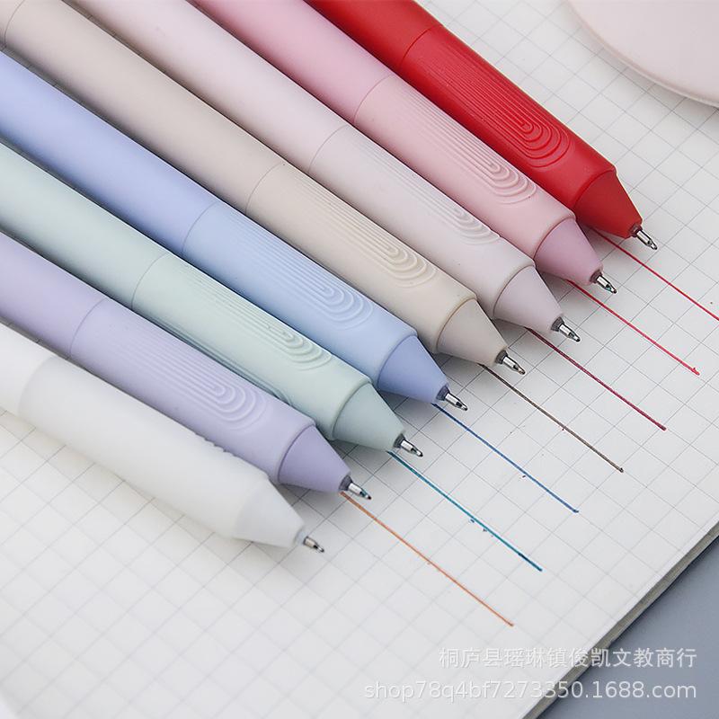 new rotary gel pen advertising marker morandi hot brush pen gift pen printable logo skin tag remover details Picture