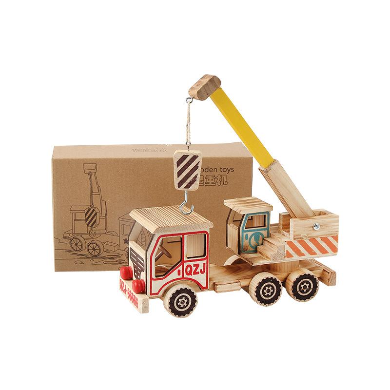 wooden crane model toy simulation craft decoration simulation crane crane toy gift wholesale Item Picture