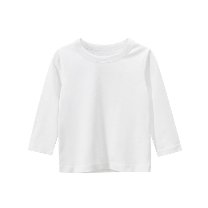 27kids brand children's clothing autumn 2024 boy's long-sleeved t-shirt solid color advertising shirt children's clothes a substitute Application Scenario