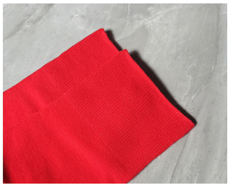 中年老年人红色袜子男女本命年秋冬季新年袜子松口袜胖脚袜老人不勒脚中厚详情12