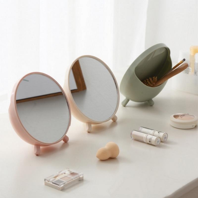 hd single-sided makeup mirror desktop dressing mirror beauty princess mirror folding square mirror desktop portable mirror Specification drawing