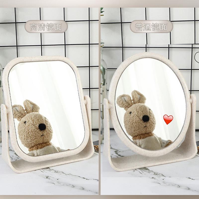 desktop desktop makeup mirror double-sided mirror ins wind net red girl heart vertical dormitory students dressing mirror wholesale full figure