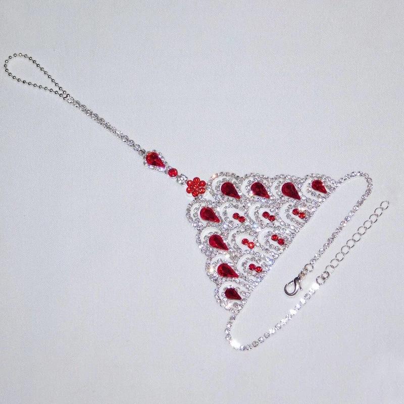amazon new diamond-embedded finger anklet european and american beach ornament fashion trend crystal anklet female anklet Application Scenario