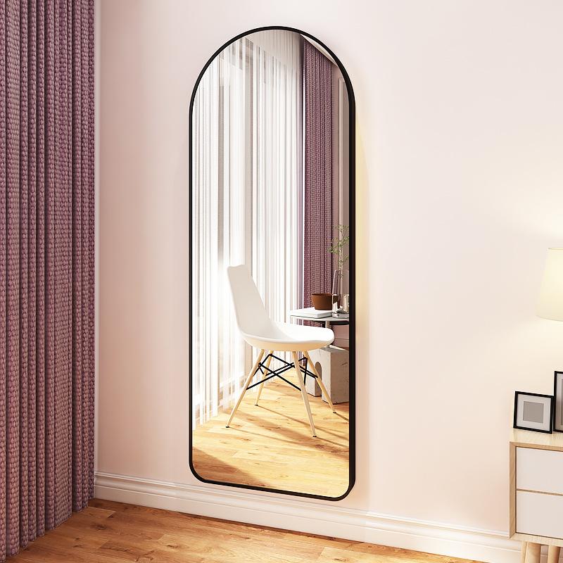 Full Body Dressing Mirror Home Girl Bedroom Makeup Wall Hanging Small Wall Hanging Vertical Fitting Floor Mirror Ins Style Application Scenario