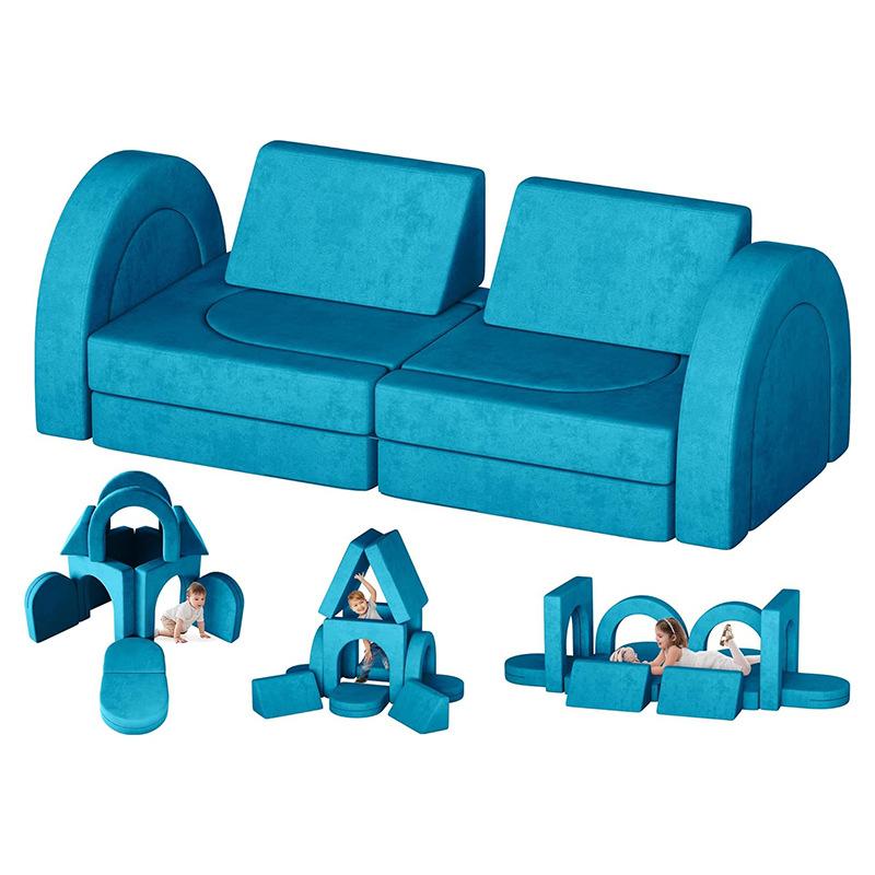 cross-border custom sponge sofa cushion multifunctional children's sectional sofa cushion amusement building blocks sofa assembling toys
