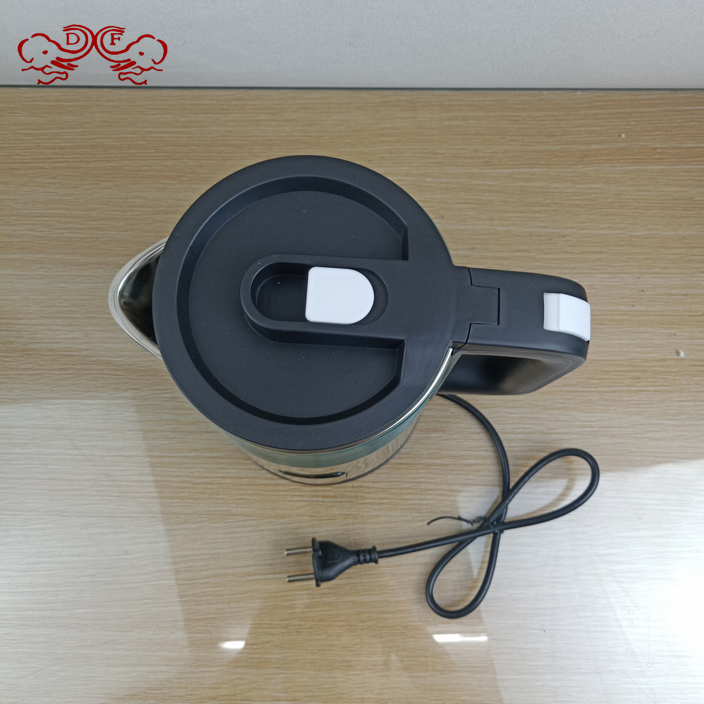 Df68862 Electric Kettle Kettle Stainless Steel Double Anti-Ironing Automatic Power Off Thermal Insulation Boiling Kettle Df Tradinghouse Specification drawing
