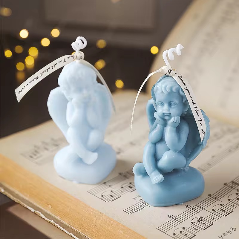 Love Angel Scented Candles, Wedding Souvenirs, Scented Table ornaments, Birthday gifts, Girls' Candles, scented candles, Christmas candles, foreign candles, beautiful candles