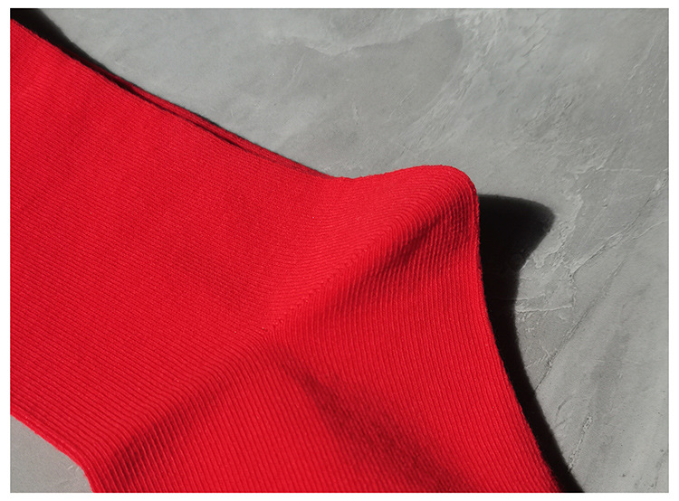 中年老年人红色袜子男女本命年秋冬季新年袜子松口袜胖脚袜老人不勒脚中厚详情11