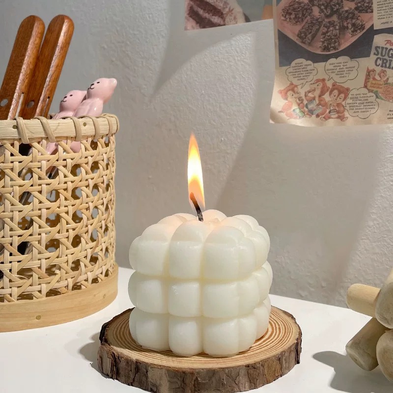 香薰蜡烛/蜡烛/led窗帘灯/圆柱蜡烛/细蜡烛芯白底实物图