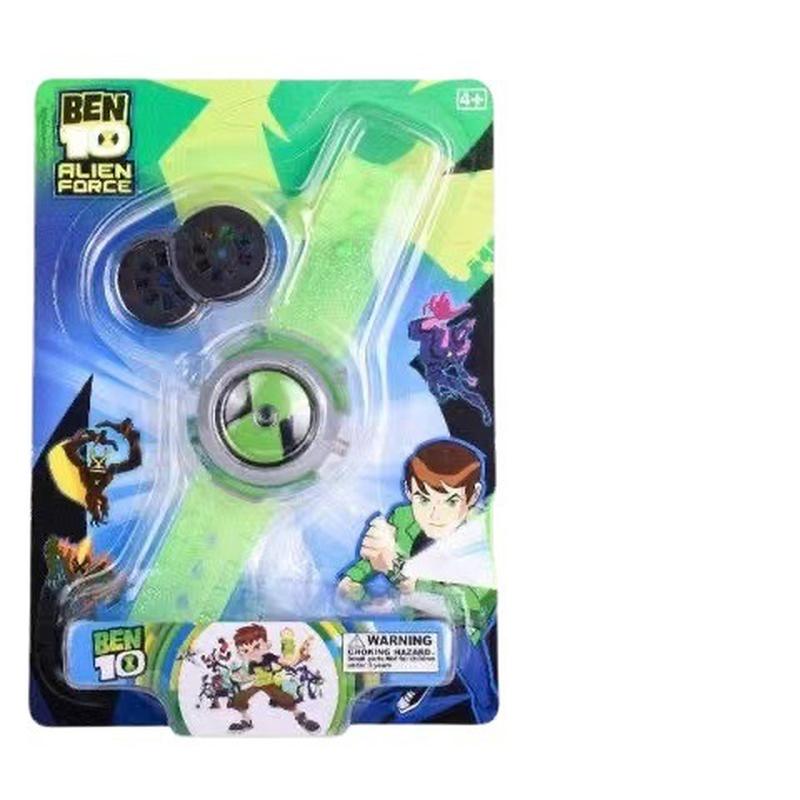 cross-border youth hacker watch earth defender projection watch children's toy cartoon slide sound effect watch Item Picture