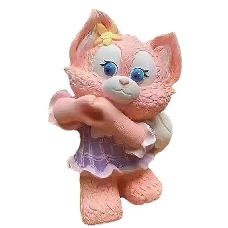 diy handmade coloring toy non-plaster doll coloring doll auspicious  vinyl painted piggy bank white embryo Item Picture