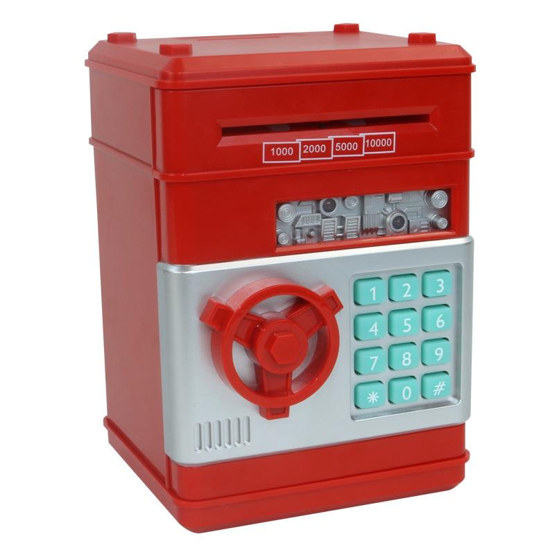 children's gift toy automatic roll money cartoon classic atm machine password safe box saving box coin piggy bank Specification drawing