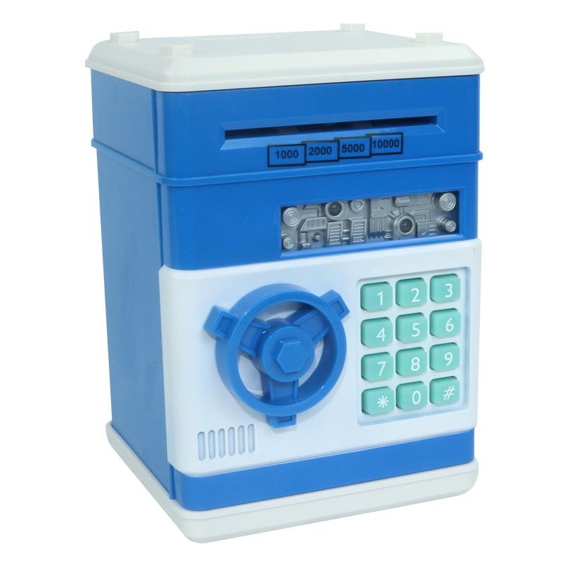 children's gift toy automatic roll money cartoon classic atm machine password safe box saving box coin piggy bank details Picture