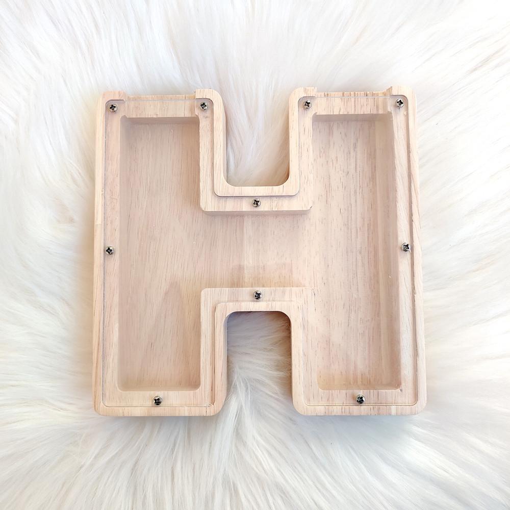 Cross-Border Ins Style Creative Home Piggy Bank Letter Decoration Simple Wooden Crafts Decorative Storage Tank Wholesale Application Scenario