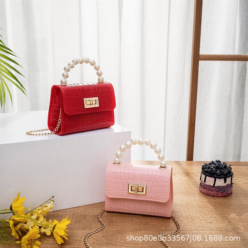 crocodile pattern pearl hand gel bag 2021ladies handbags foreign trade bag female wholesale mobile phone bag Application Scenario