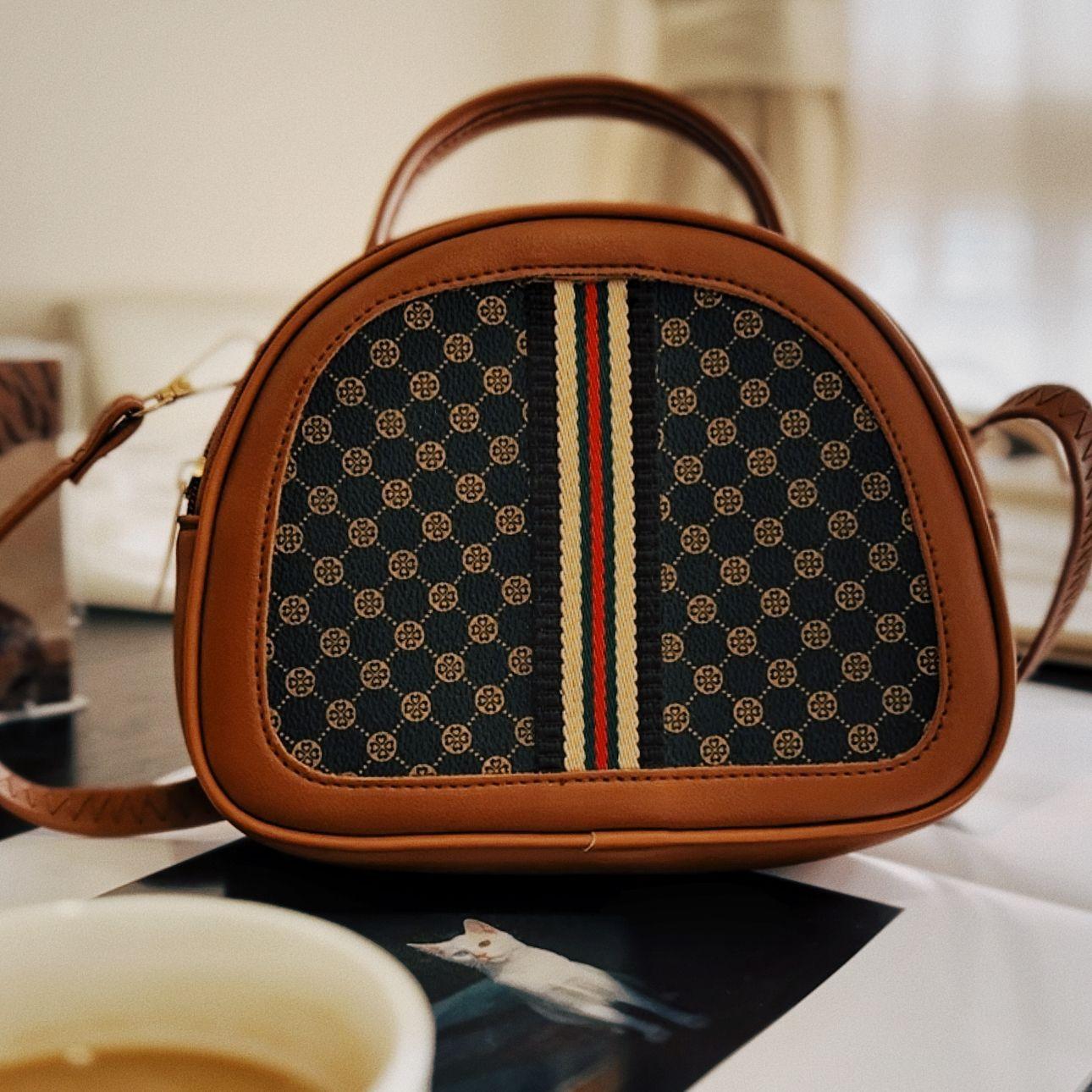 classic style pattern cloth handbag 2023ladies handbag large capacity crossbody bag women's storage bag Specification drawing