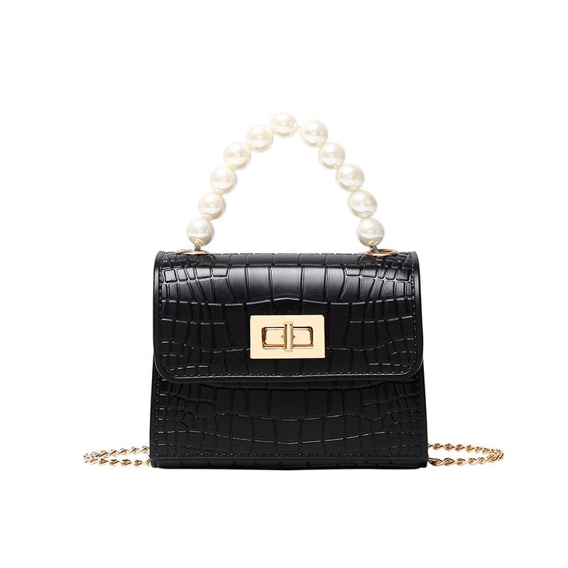 crocodile pattern pearl hand gel bag 2021ladies handbags foreign trade bag female wholesale mobile phone bag Item Picture