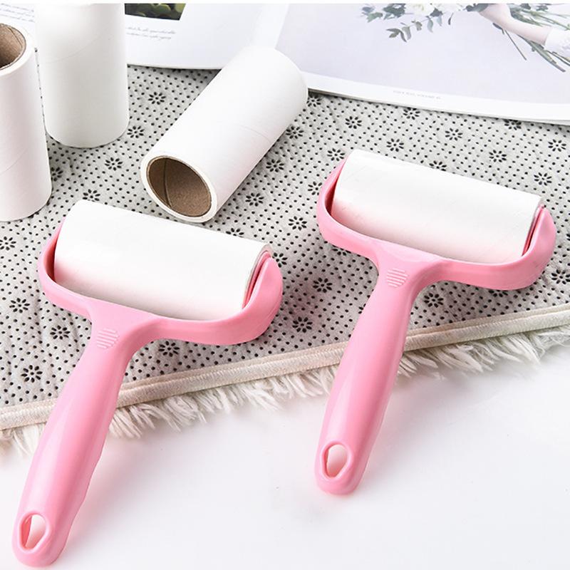 lent remover roller household hair removal brush pet hair removal lint rolling clothing sofa floor lent remover roll paper wholesale Specification drawing