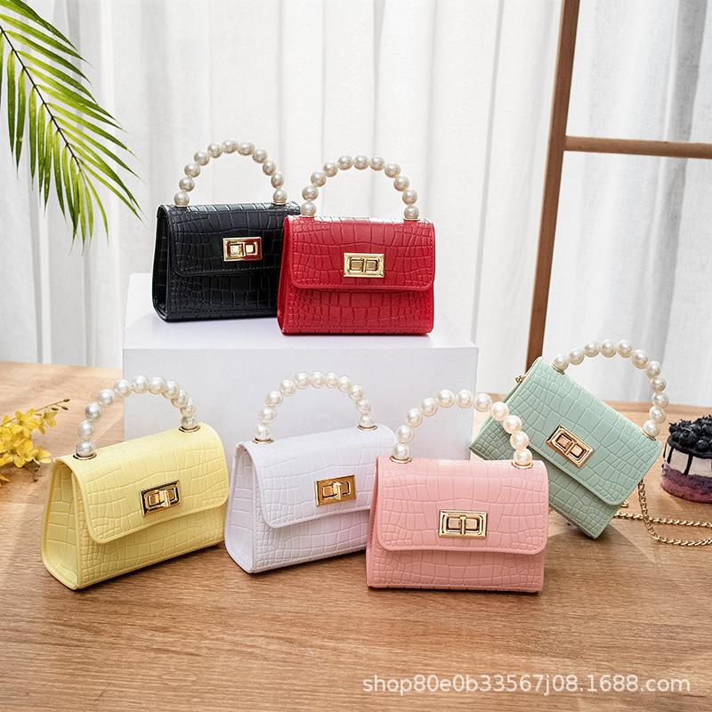 crocodile pattern pearl hand gel bag 2021ladies handbags foreign trade bag female wholesale mobile phone bag full figure