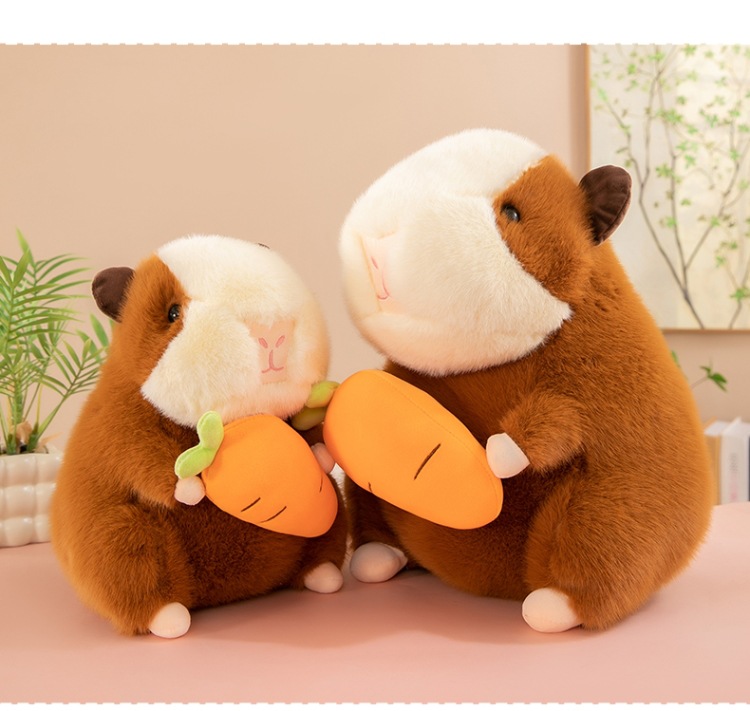 跨境卡皮巴拉抱枕荷兰猪玩偶毛绒玩具公仔布娃娃陪睡安抚玩偶水豚详情8