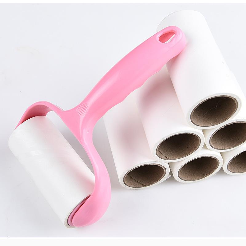 lent remover roller household hair removal brush pet hair removal lint rolling clothing sofa floor lent remover roll paper wholesale Item Picture