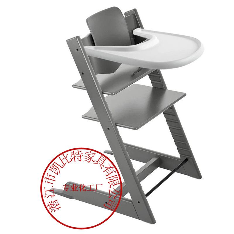 nordic children's growth chair baby dining chair infant dining table dining seat solid wood study chair adjustable gear