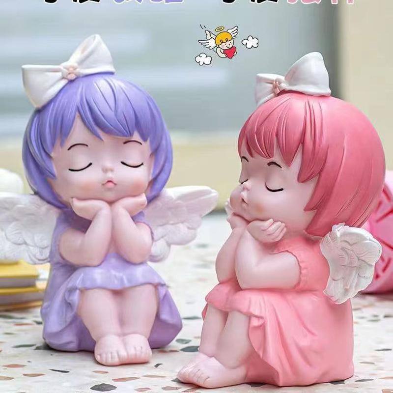 diy handmade coloring toy non-plaster doll coloring doll auspicious  vinyl painted piggy bank white embryo Application Scenario