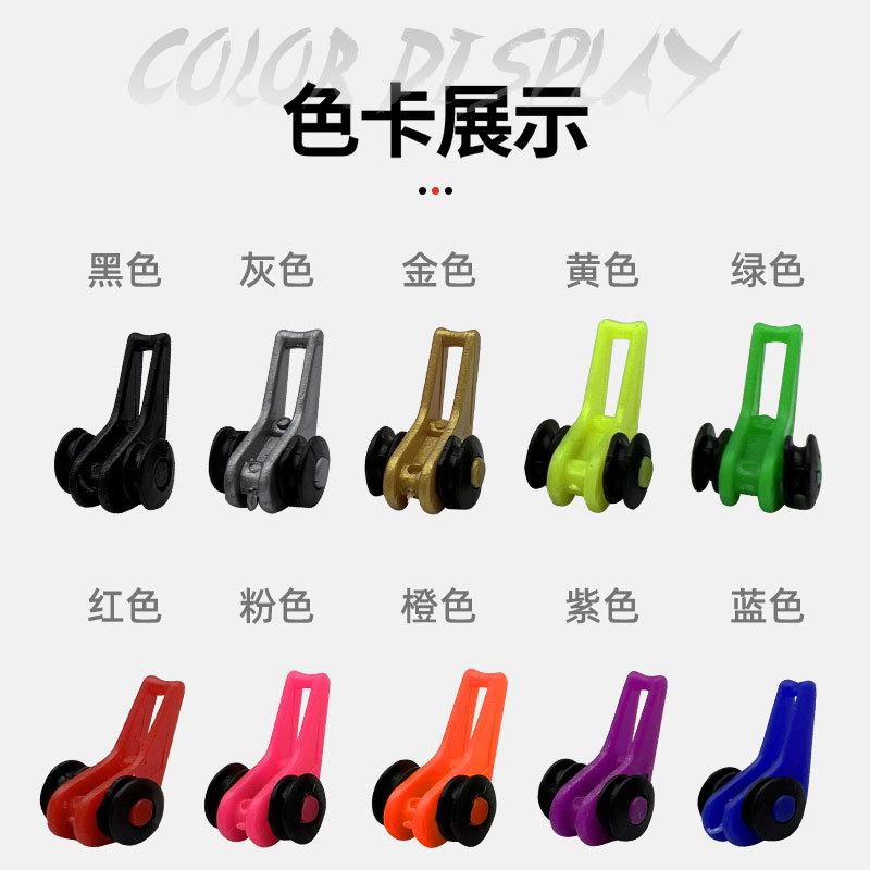 10 pcs/bag fishing rod bait hanger plastic fishing gear accessories silicone ring lure bait collector bait hanger Item Picture