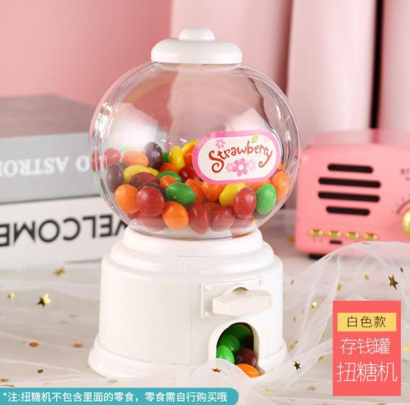foreign trade cute gift wedding candies box korean mini sugar twisting machine gumball machine children's sugar toy storage piggy bank Item Picture