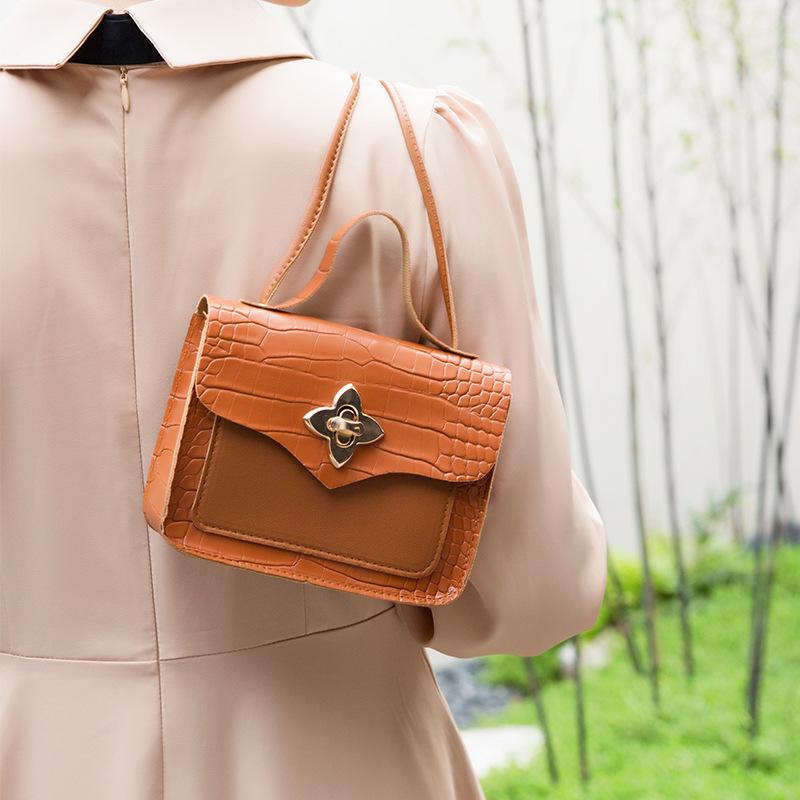 Fashion Vintage Crocodile Pattern Crossbody Bag 2022ladies Mini Bags Minority All-Match Women's Small Handbag Specification drawing