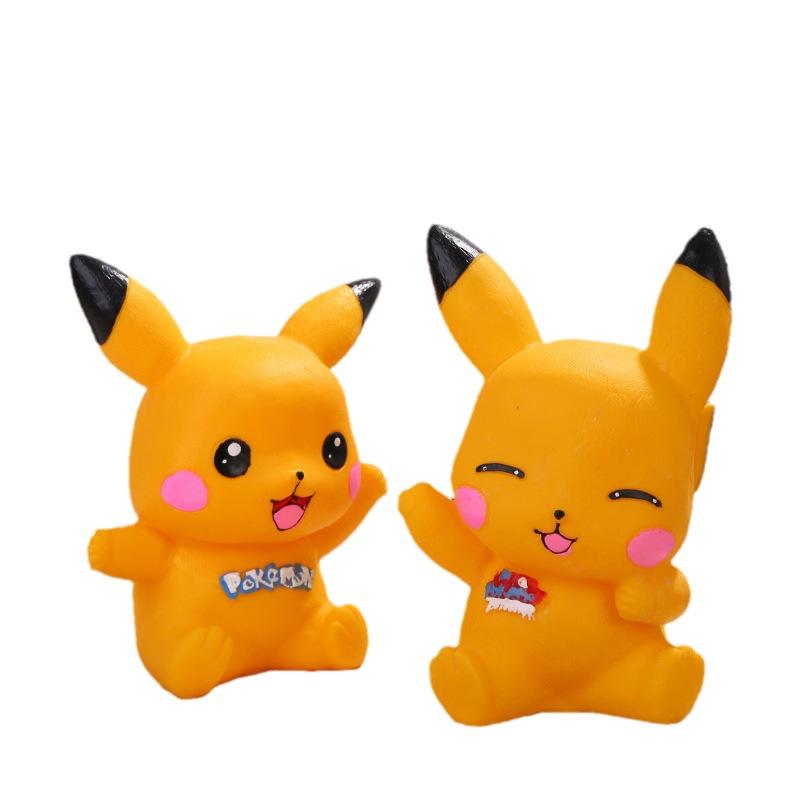 large cartoon pikachu savings bank children's vinyl drop-resistant piggy bank creative can be saved piggy bank decorations Item Picture