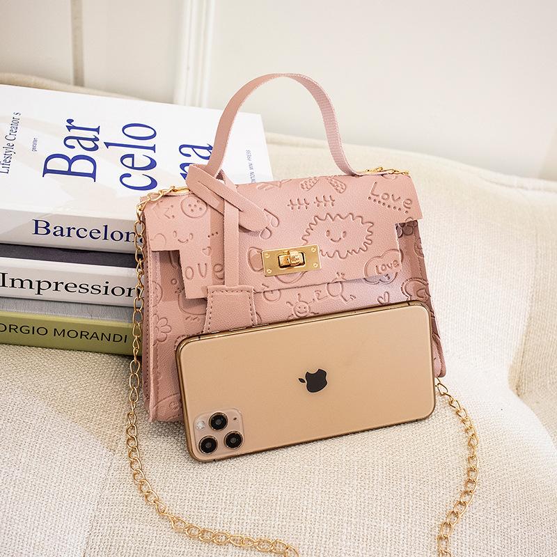 Ladies Bag Embossed Handbag 2023 Exclusive for Cross-Border Women's Bag Wholesale Ladies' Pouch Niche Kelly Bag details Picture