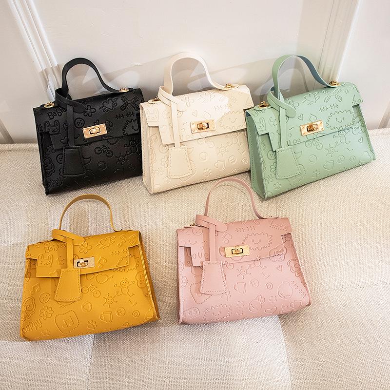 Ladies Bag Embossed Handbag 2023 Exclusive for Cross-Border Women's Bag Wholesale Ladies' Pouch Niche Kelly Bag full figure