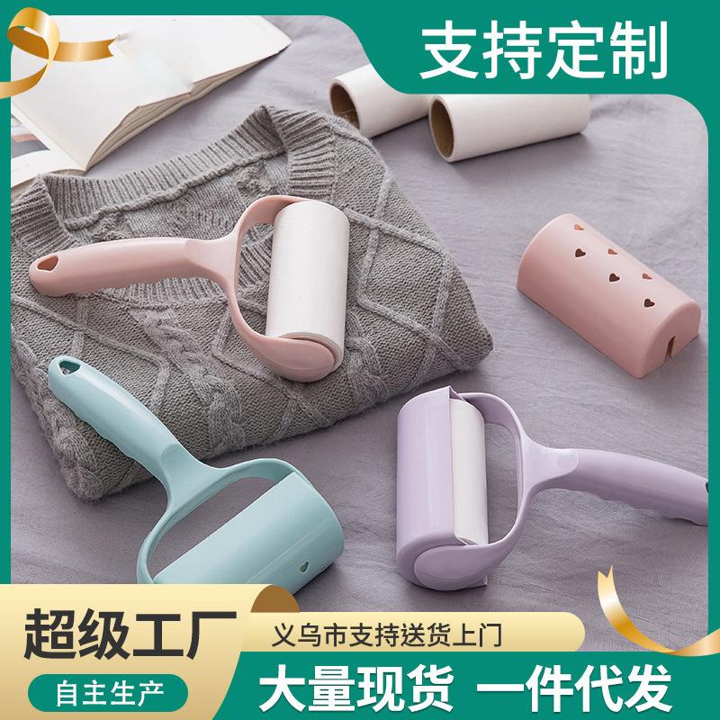 t tearable lint remover barrel self-produced portable sticky clothing pet sticky roller hair remover roller dust removal full figure