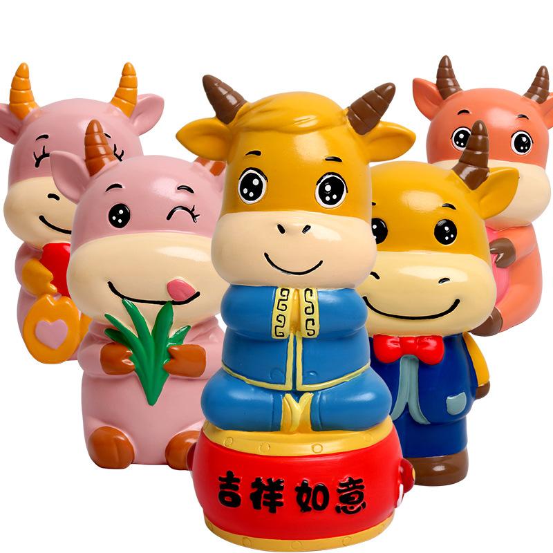 Coloring Non-Plaster Doll Stall Wholesale White Body Vinyl Painted Piggy Bank Large White Blank Children's Handmade Toys Item Picture