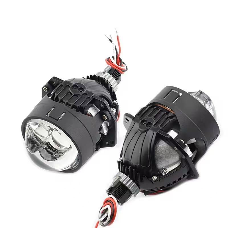 Automotive LED dual-lens laser headlights with integrated high and low beam upgrade intelligent headlight lens lamps pic 3