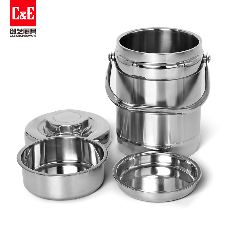 C&E Creative Stainless Steel Hot Pot large-capacity insulated box, multi-functional insulated hot pot kitchenware for home use Specification image