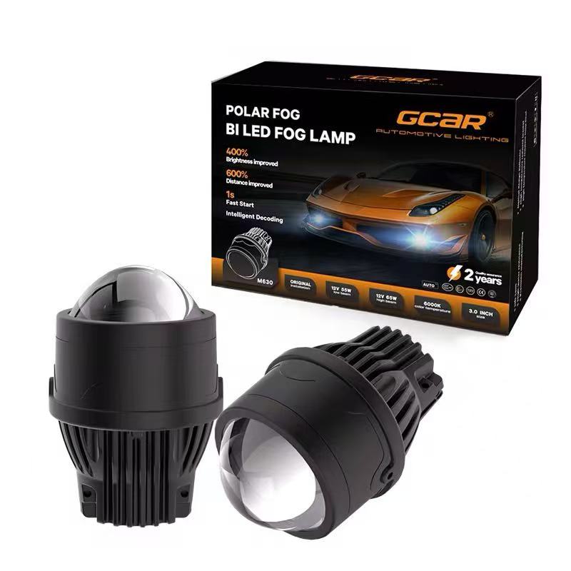 Automotive LED dual-lens laser headlights with integrated high and low beam upgrade intelligent headlight lens lamps Item Picture