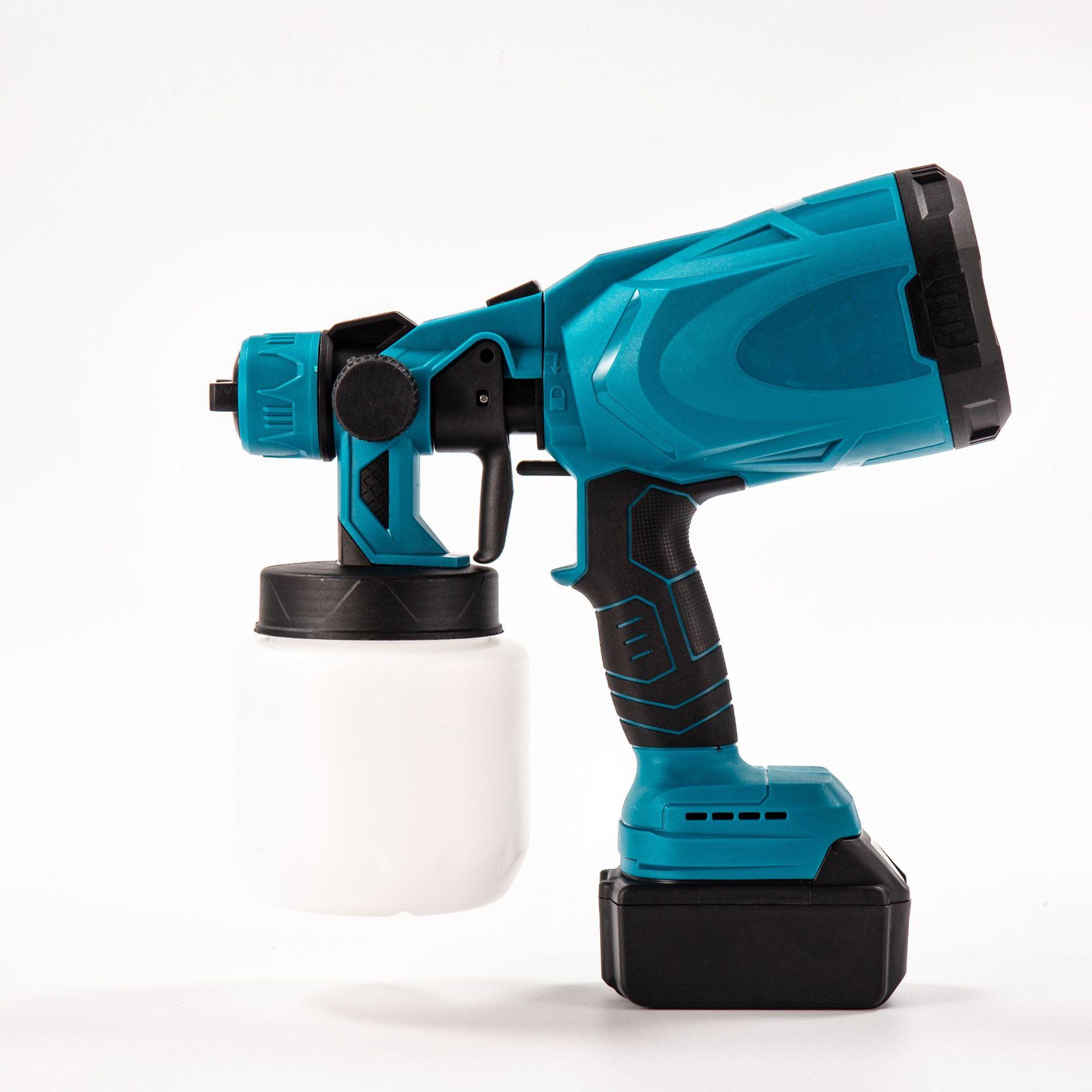Customized Lithium Battery Rechargeable Electric Spray Gun Paint Spray Gun Fuel Injection Gun Exterior Wall Paint Sprayer tex Paint Artifact