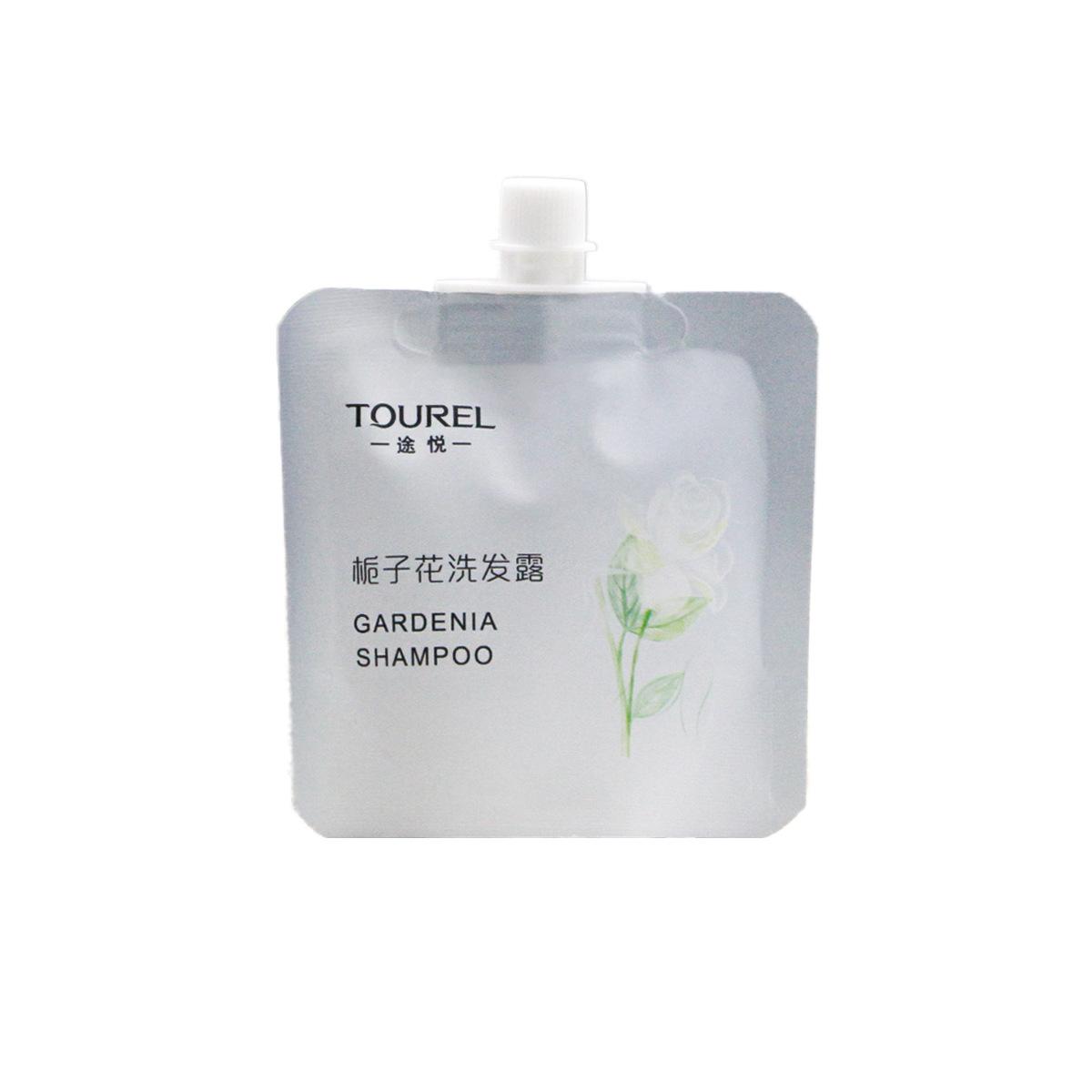 tourel hotel shampoo shower gel wholesale gardenia fragrance 30g nozzle bag hospital beauty salon shampoo Item Picture