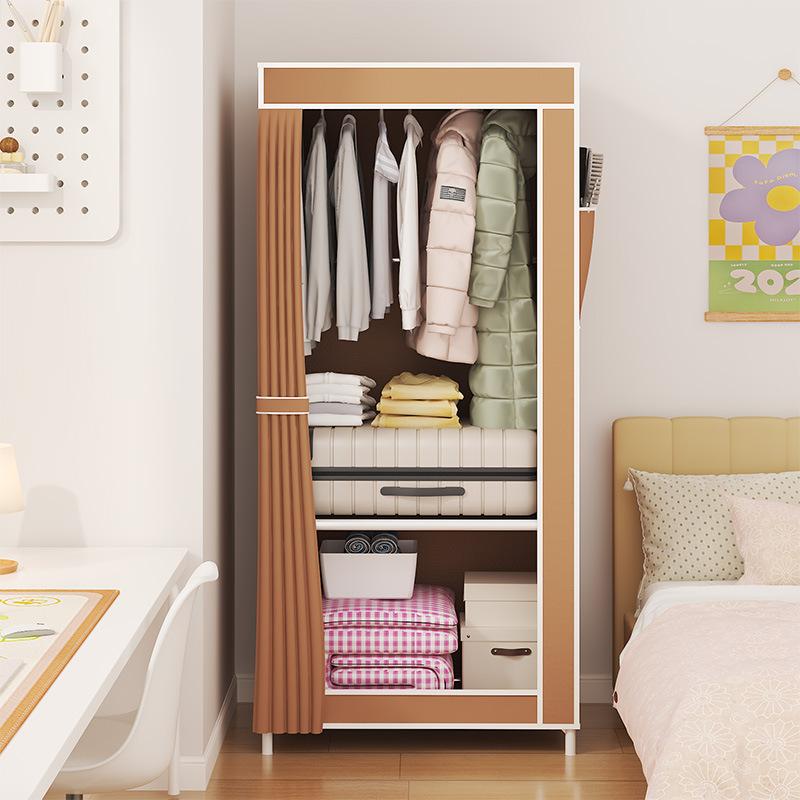 south america household simple type storage little closet student dormitory dustproof wardrobe shoe cabinet storage clothes locker details Picture