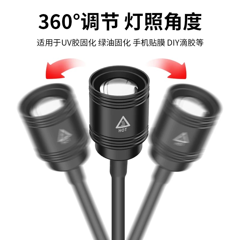 New type of charging cylindrical head, extendable LCD display clip, nail lamp, anti-scald silicone head, silicone hose, metal head Application Scenario